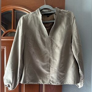Size Medium Velvet Top - Tan